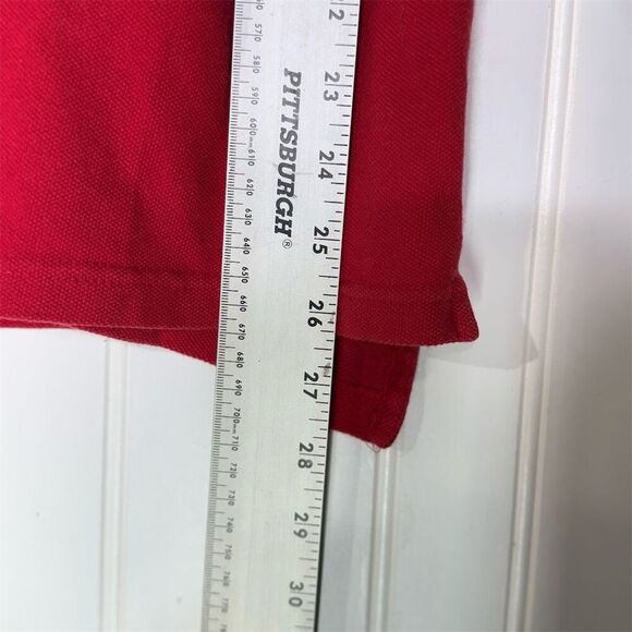 Y2K Abercrombie & Fitch Muscle Fit Red Stripe Polo Shirt Size S Preppy Retro - Picture 5 of 7